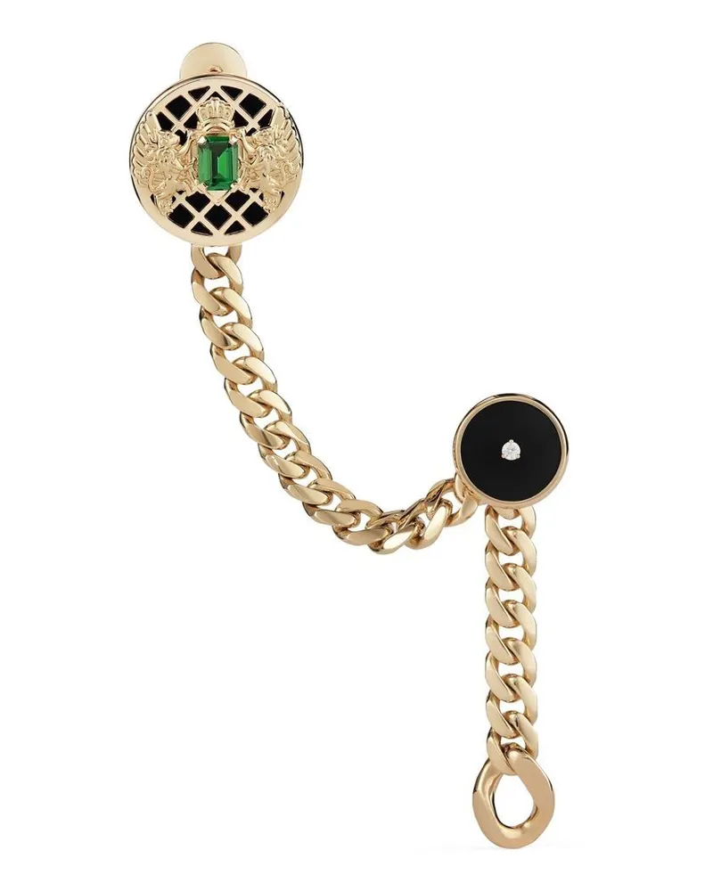Balmain 18kt Gelbgoldbrosche mit Diamanten Gold