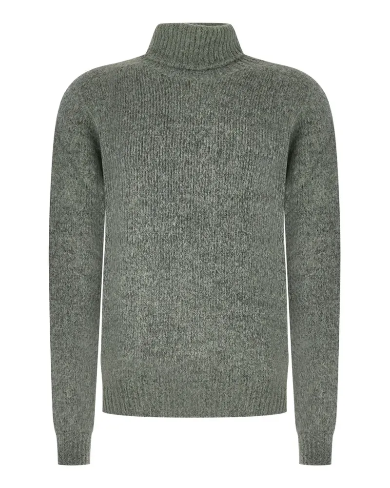 Arovescio Gerippter Rollkragenpullover - Grün Grün