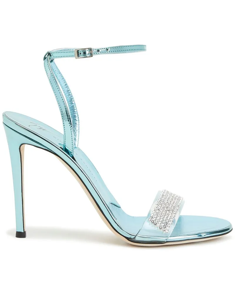 Giuseppe Zanotti Metallische Sandalen 105mm Blau