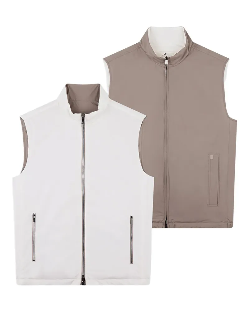 Paul & Shark reversible zip-fastening gilet - Weiß Weiß