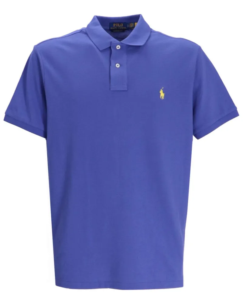 Ralph Lauren Poloshirt mit Polo Pony-Stickerei - Blau Blau