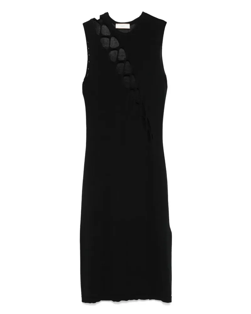 AKEP Gestricktes Kleid - Schwarz Schwarz