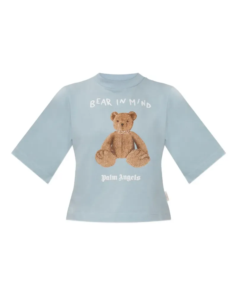 Palm Angels Oberteil mit grafischem Print - Blau Blau