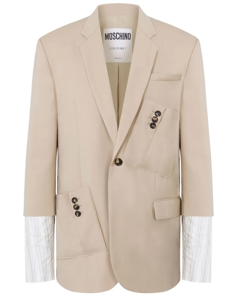 Moschino Sakko im Deconstructed-Look - Nude Nude
