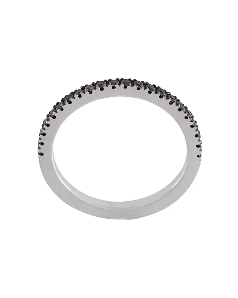 Wouters & Hendrix 18kt Weißgoldring mit Diamanten - Schwarz Schwarz