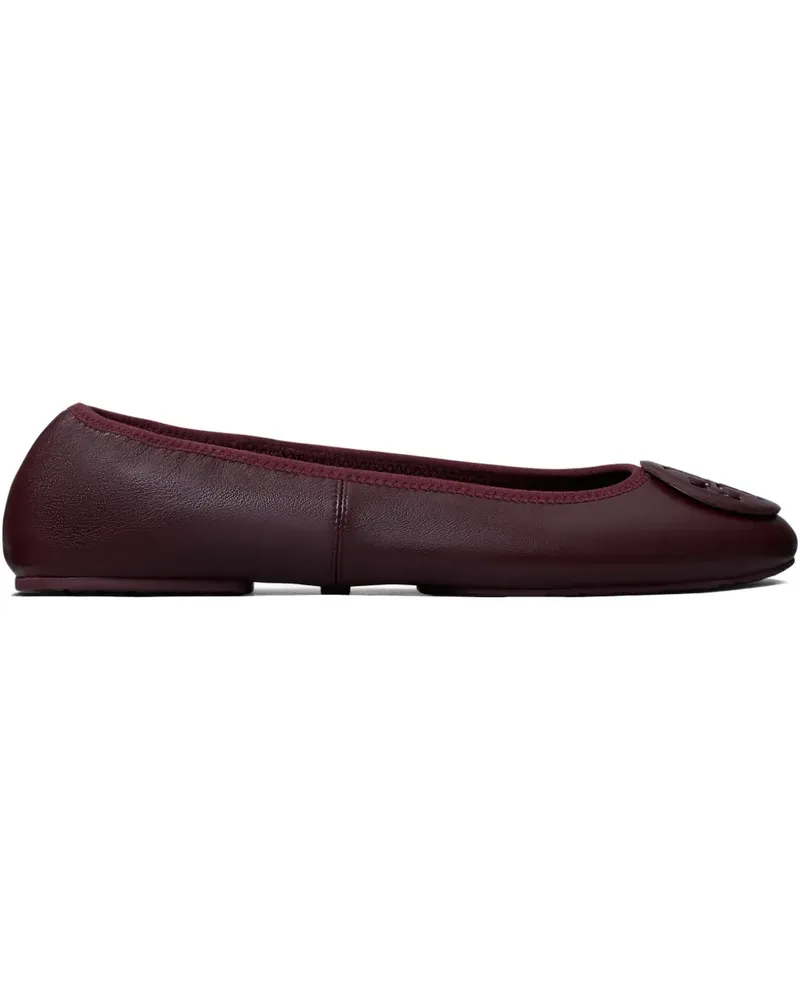 Tory Burch Reva Travel Ballerinas mit Logo - Rot Rot