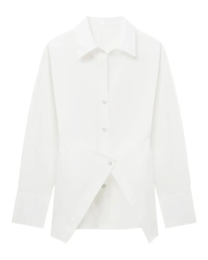 Helmut Lang Asymmetrisches Hemd - Weiß Weiß