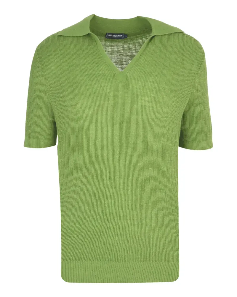 Frescobol Carioca Joaquim V-neck short-sleeve top - Grün Grün