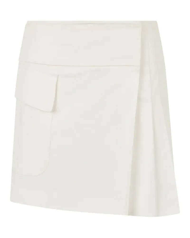 Alberta Ferretti asymmetric mini skirt - Nude Nude