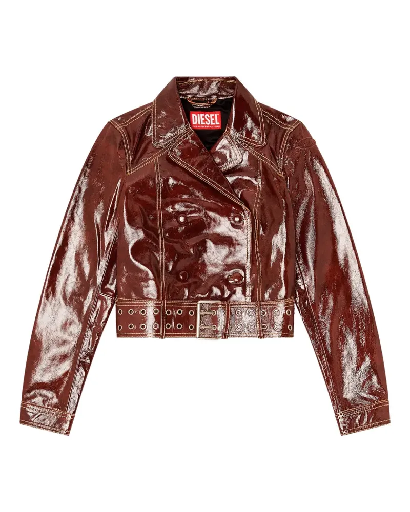 Diesel patent double-breasted jacket - Braun Braun
