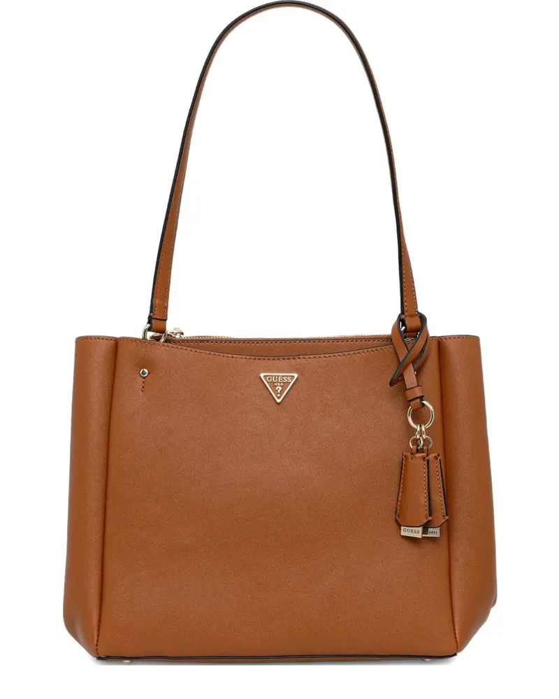 Guess Shopper mit Logo-Schild - Braun Braun