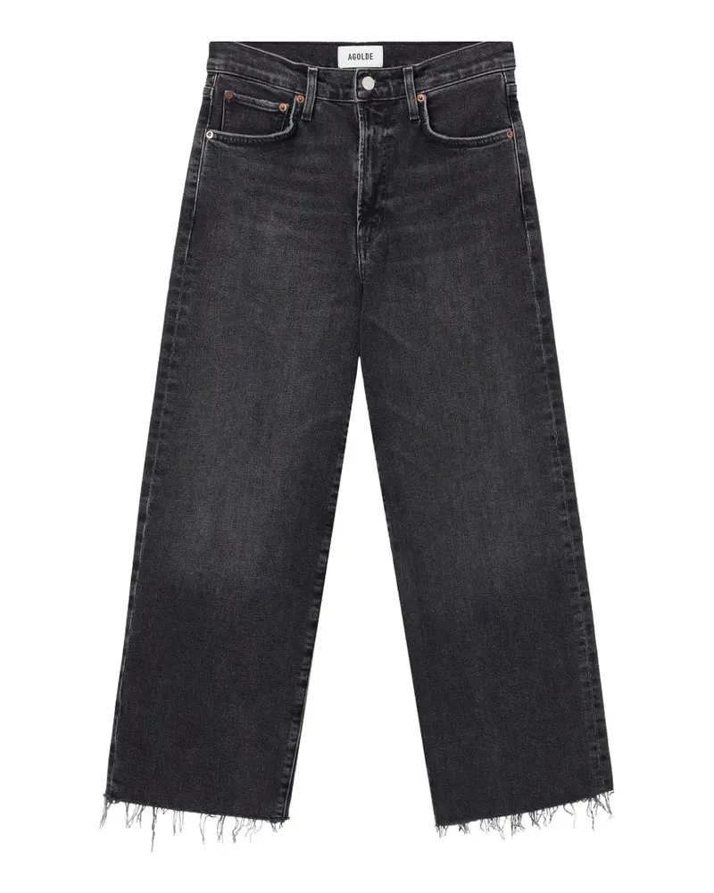 AGOLDE Ausgefranste Jeans - Schwarz Schwarz