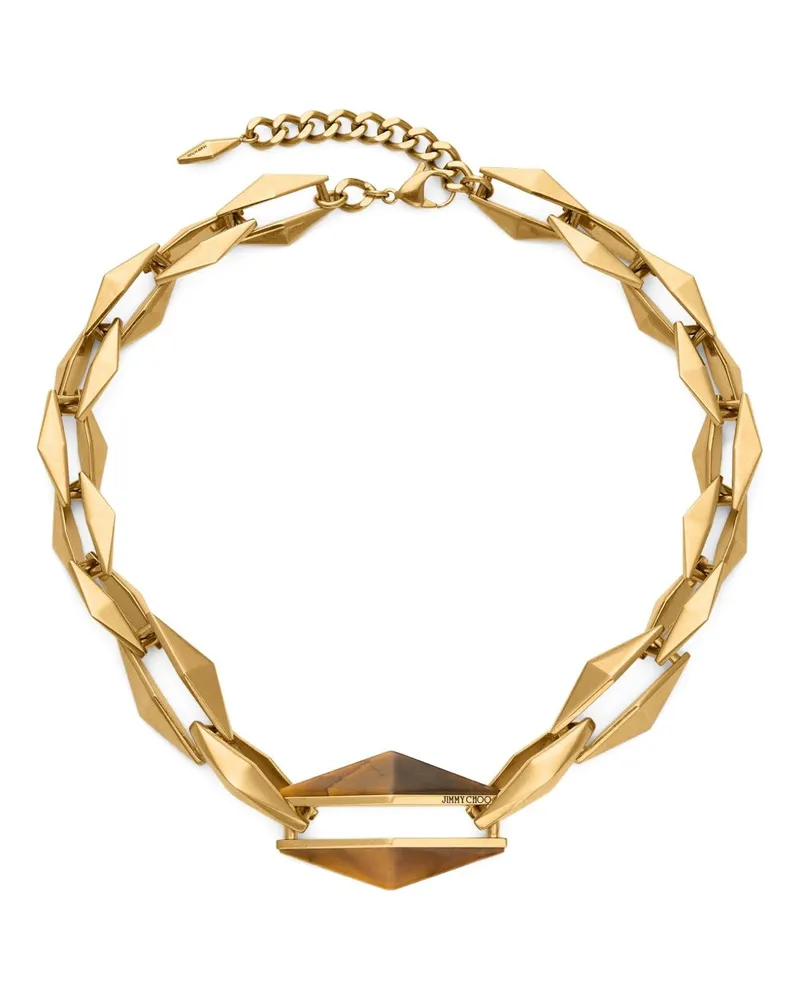 Jimmy Choo Halskette mit Diamanten - Gold Gold