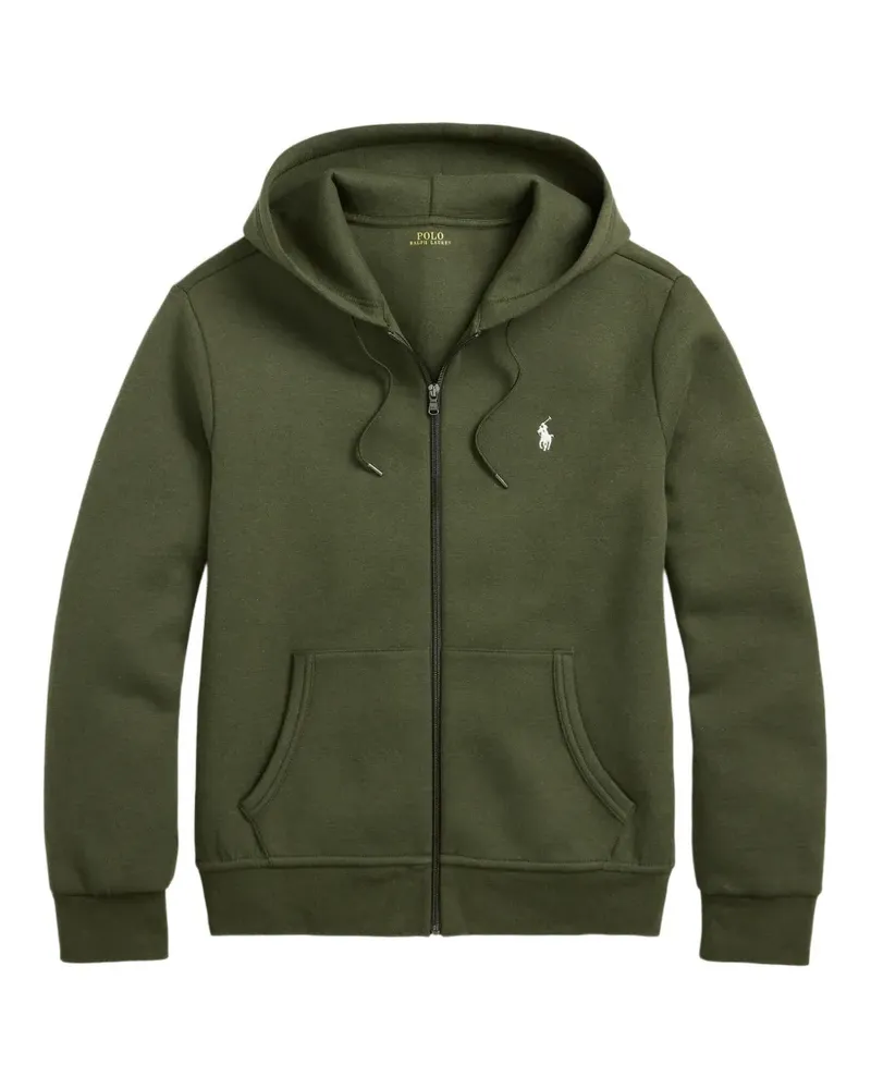 Ralph Lauren logo-embroidered zip-up hoodie - Grün Grün