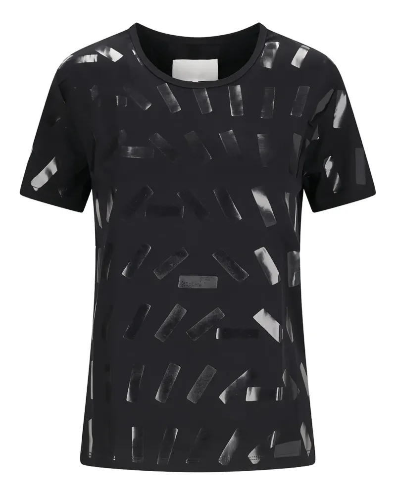Maison Margiela T-Shirt mit Rundhalsausschnitt - Schwarz Schwarz