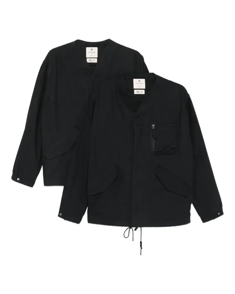 Snow Peak zip-fastening pocket jacket - Schwarz Schwarz