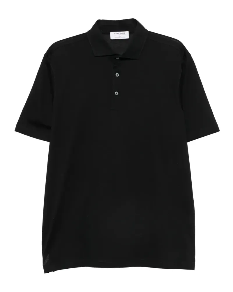Gran Sasso short-sleeve polo shirt - Schwarz Schwarz