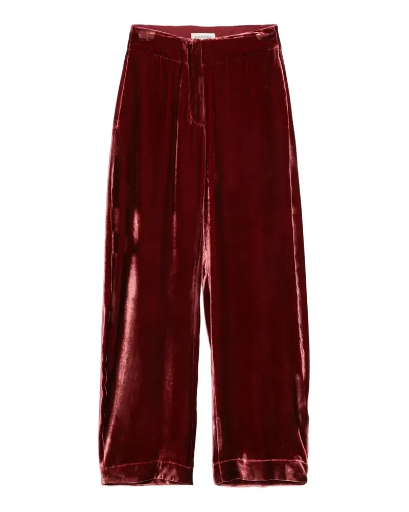 Gentry Portofino velvet palazzo pants - Rot Rot