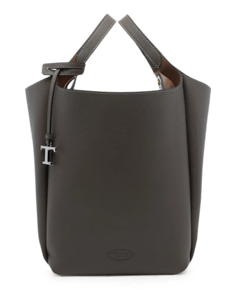 TOD'S Beuteltasche mit Logo - Grau Grau
