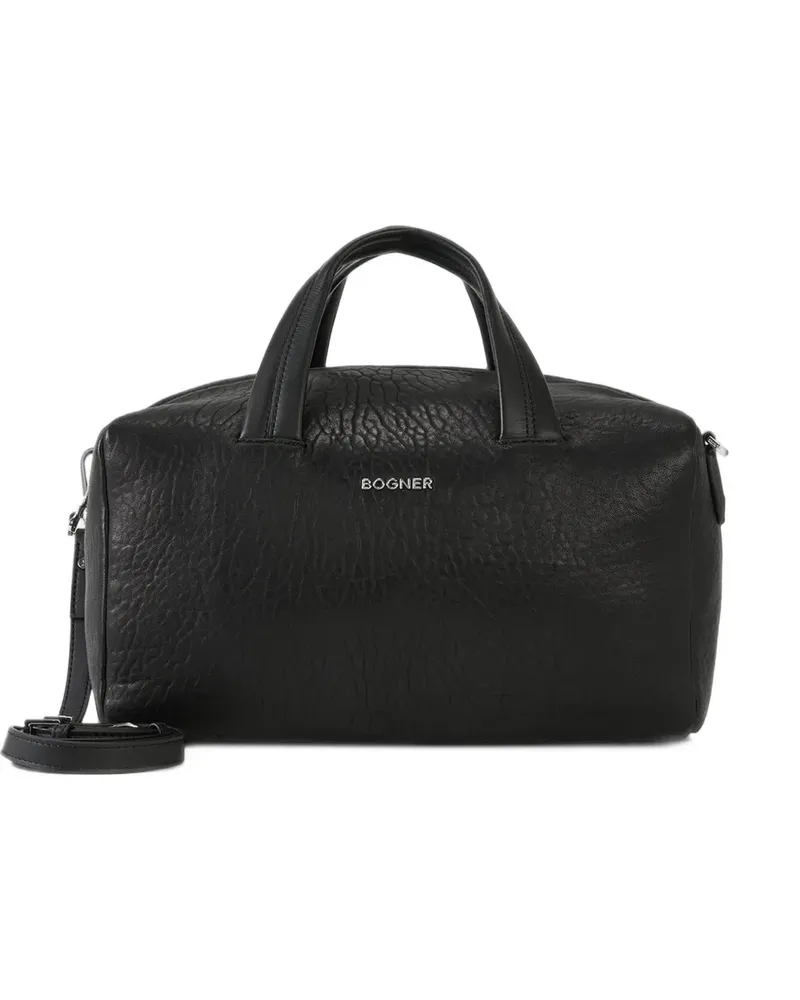 Bogner Anzere Marcia Reisetasche aus gekörntem Leder - Schwarz Schwarz