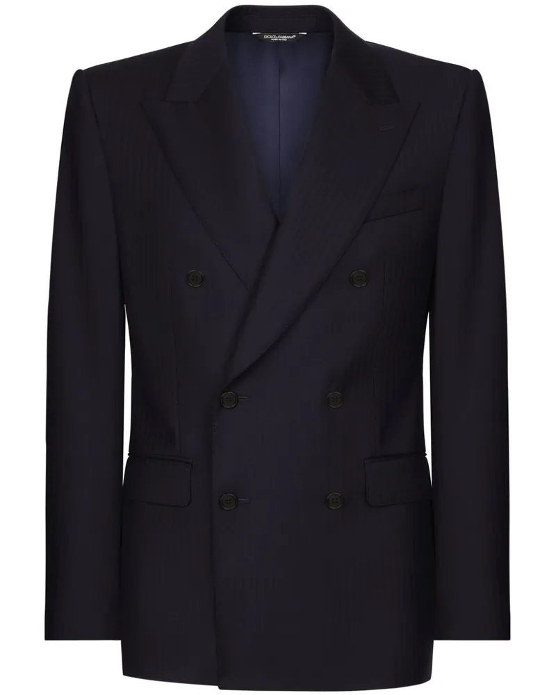 Dolce & Gabbana Doppelreihiges Sakko - Blau Blau