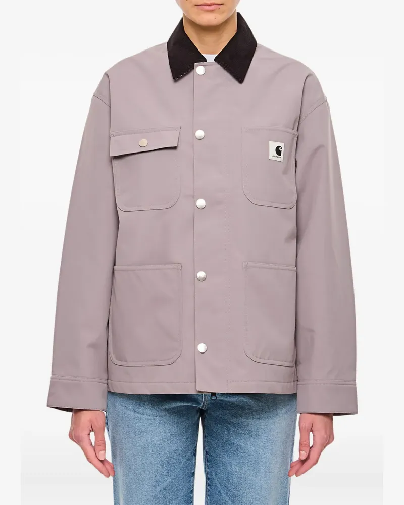 Carhartt WIP Jacke mit Samtkragen - Grau Grau