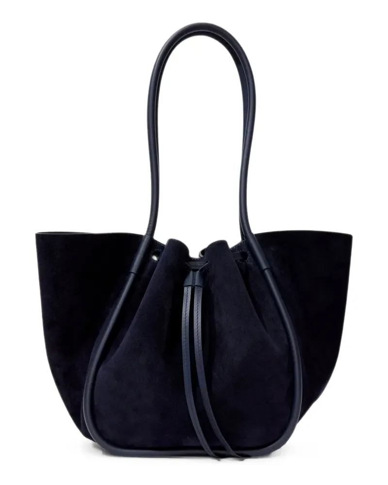 Proenza Schouler Großer Shopper mit Raffungen - Blau Blau