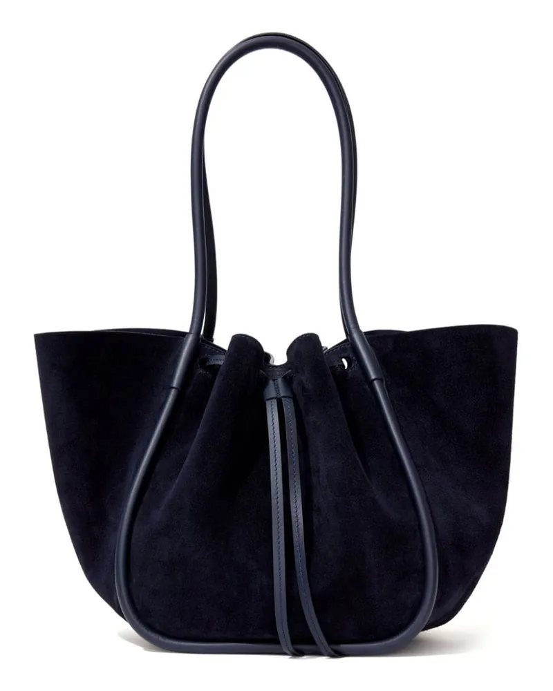 Proenza Schouler Großer Shopper mit Raffungen - Blau Blau