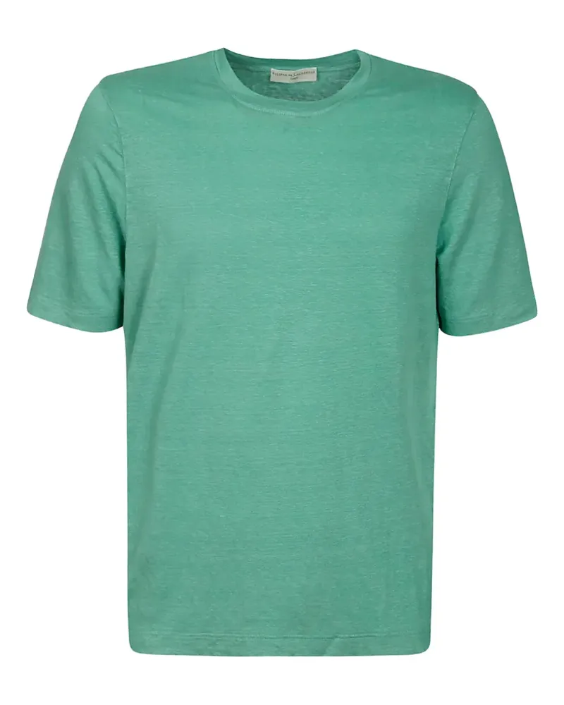 Filippo de Laurentiis T-Shirt aus Leinen - Grün Grün