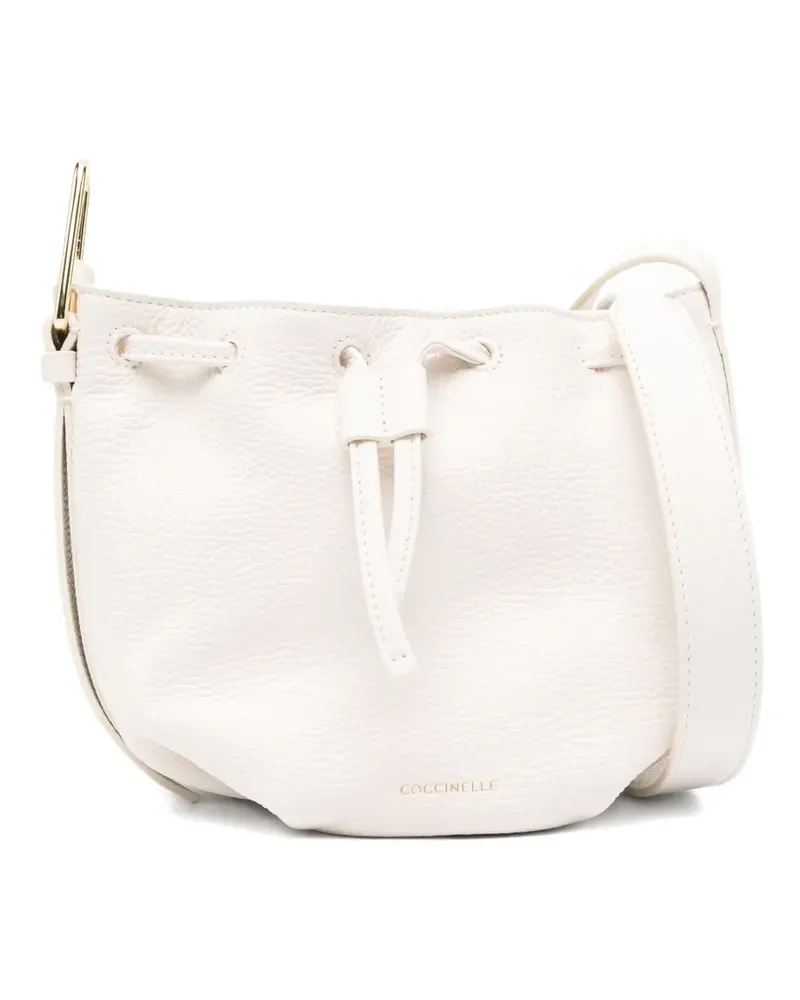 Coccinelle Malory Beuteltasche mit Kordelzug - Weiß Weiß