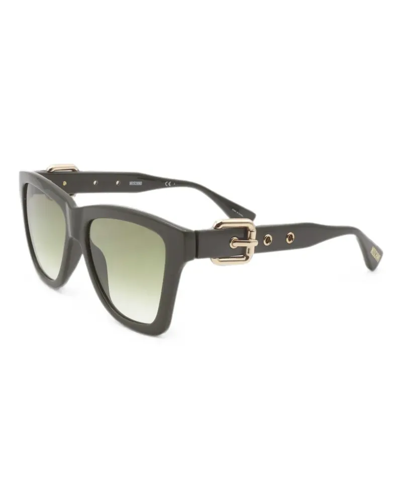 Moschino Eckige Sonnenbrille - Schwarz Schwarz