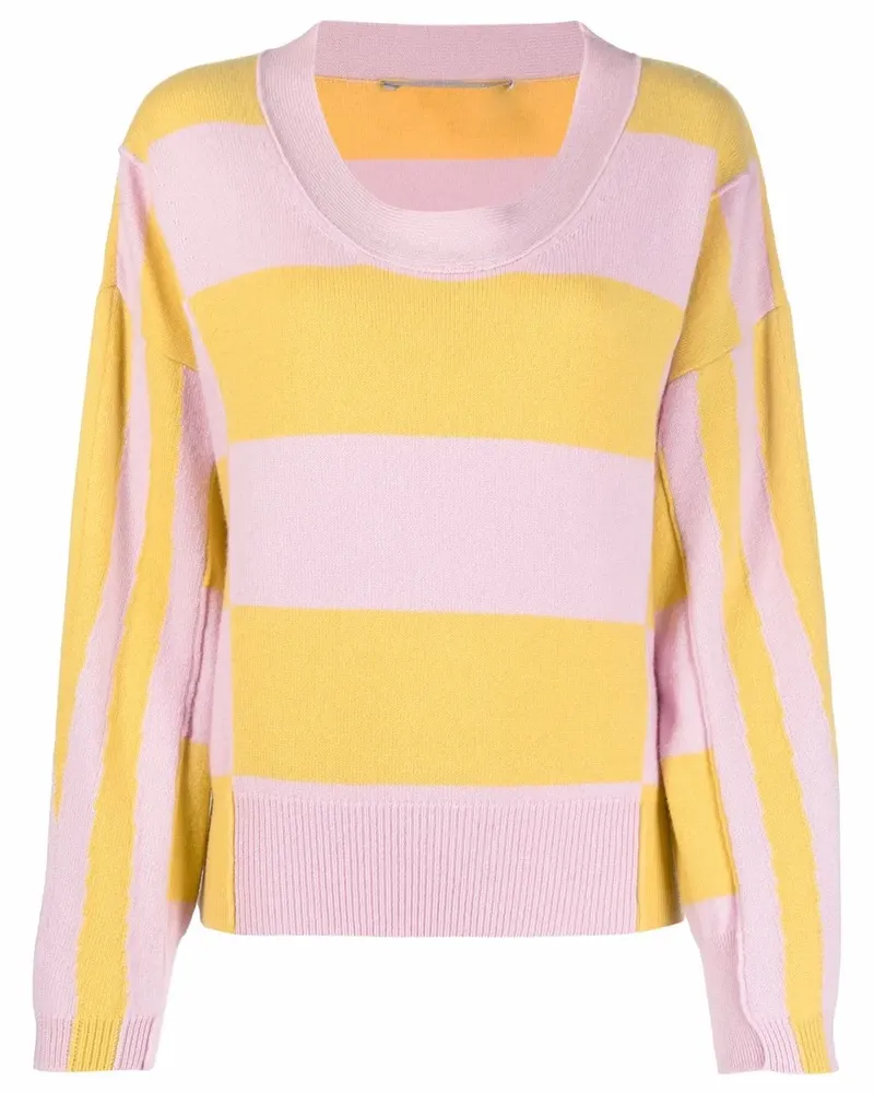 Stella McCartney Gestreifter Pullover - Rosa Rosa