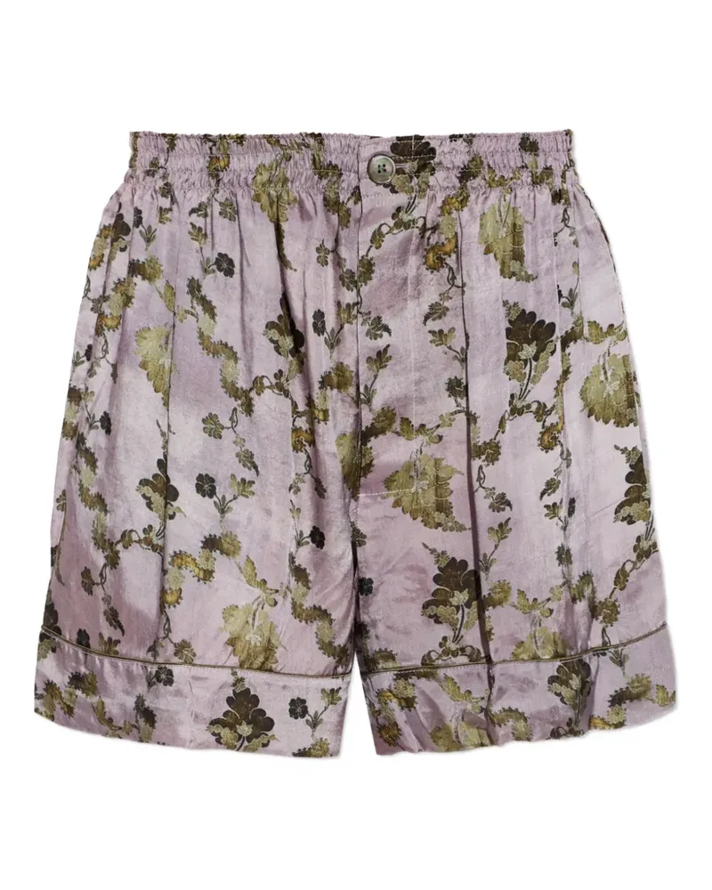 R13 floral-print shorts - Violett Violett