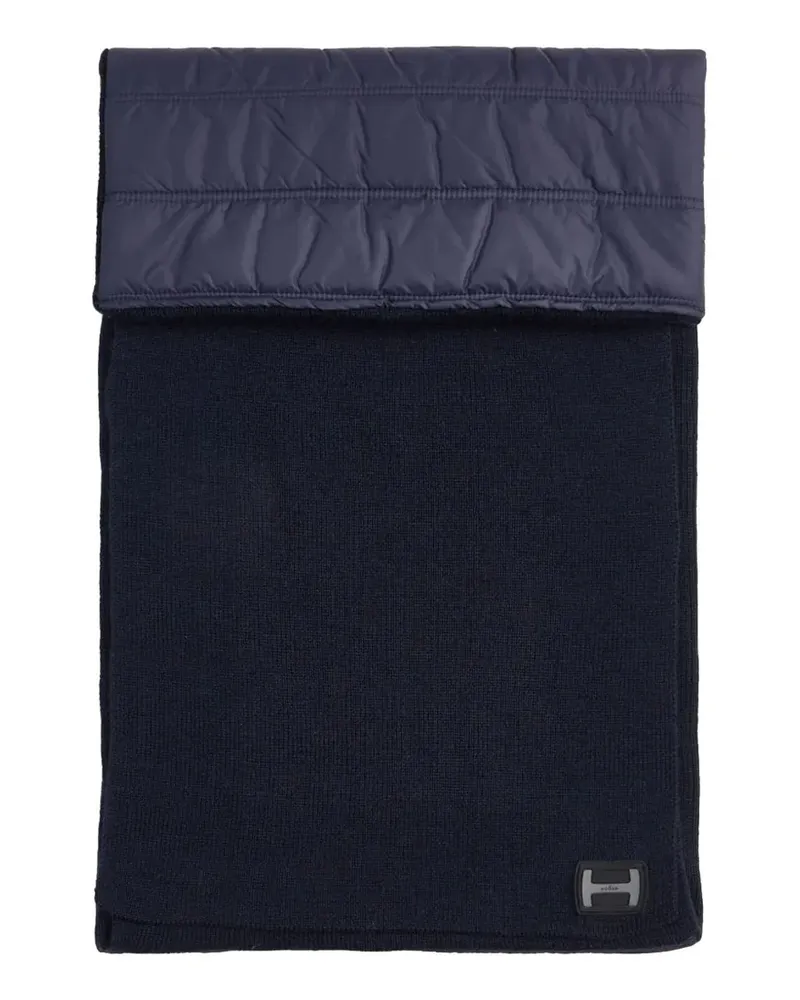 Hogan logo knit scarf - Blau Blau