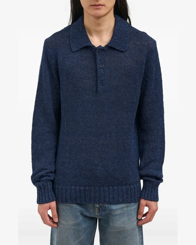 Sunflower Pullover mit Knopfverschluss - Blau Blau