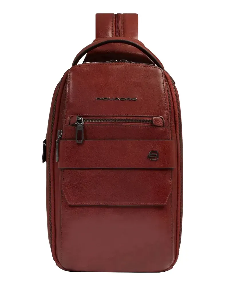 Piquadro convertible zip-pocket backpack bag - Rot Rot