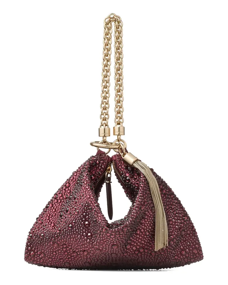 Jimmy Choo Callie Clutch mit Kristallkette - Violett Violett