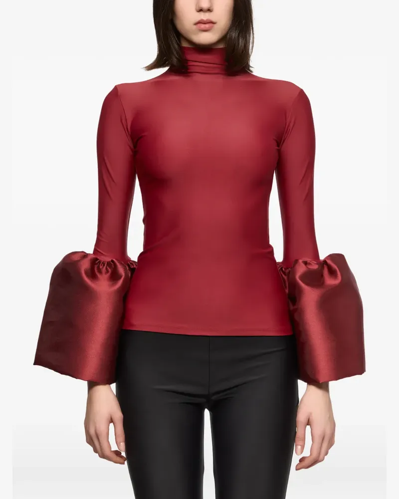 ATU Body Couture Rollkragenoberteil mit Glockenärmeln - Rot Rot