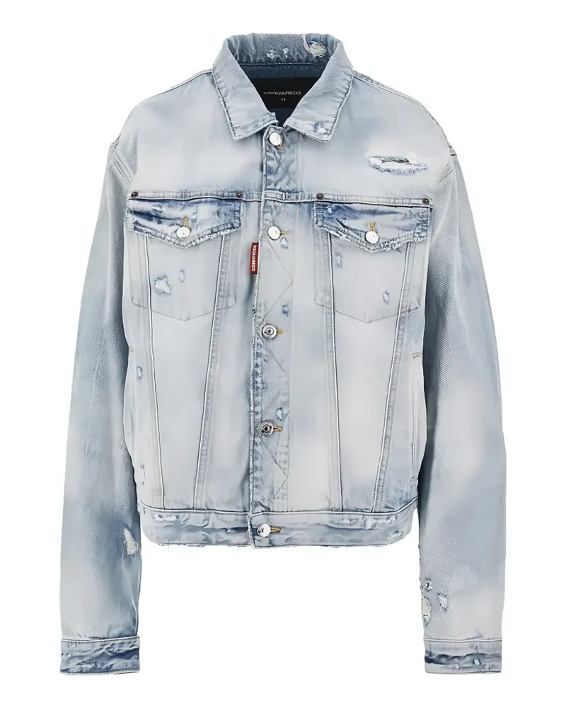 Dsquared2 distressed denim jacket - Blau Blau