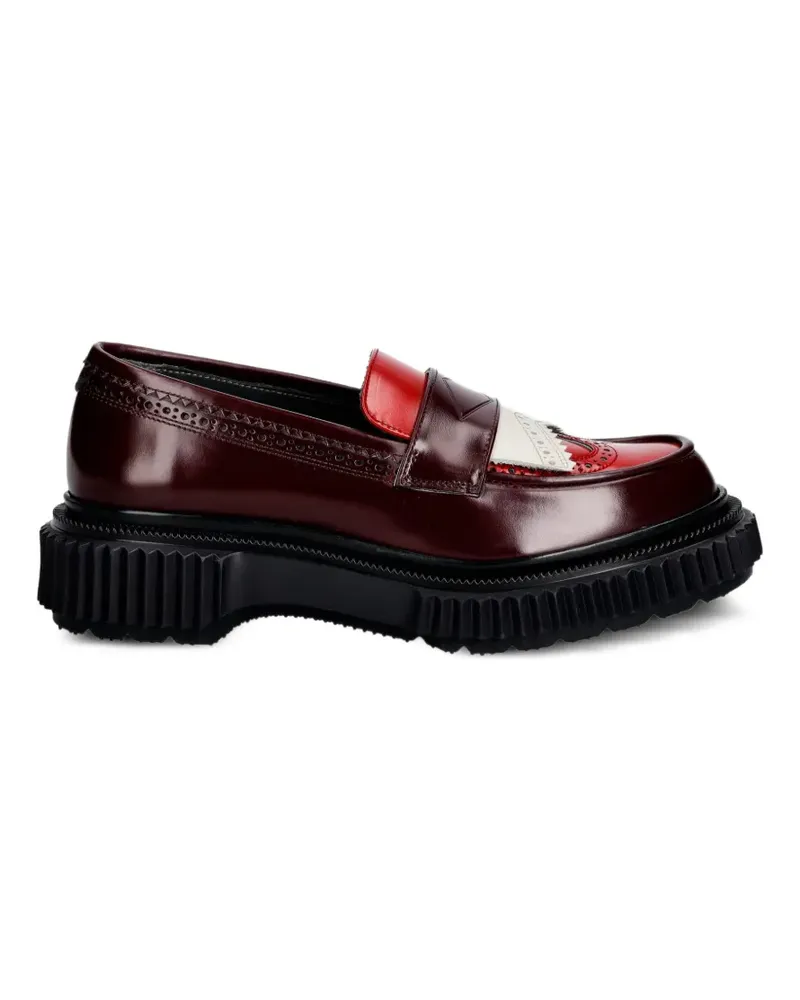 Adieu Paris Loafer mit Budapestermuster - Rot Rot