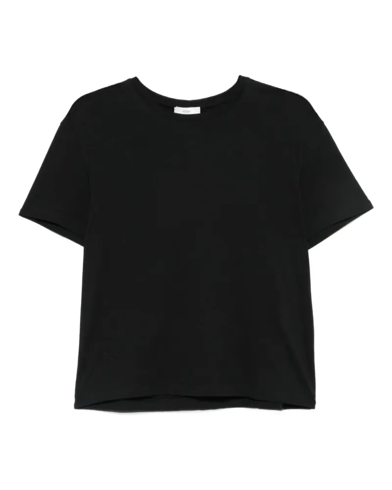 Totême Classic Poloshirt mit Logo-Stickerei - Schwarz Schwarz