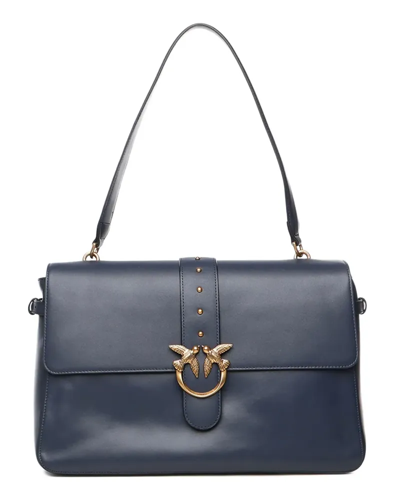 Pinko Lockere Schultertasche mit Logo - Blau Blau