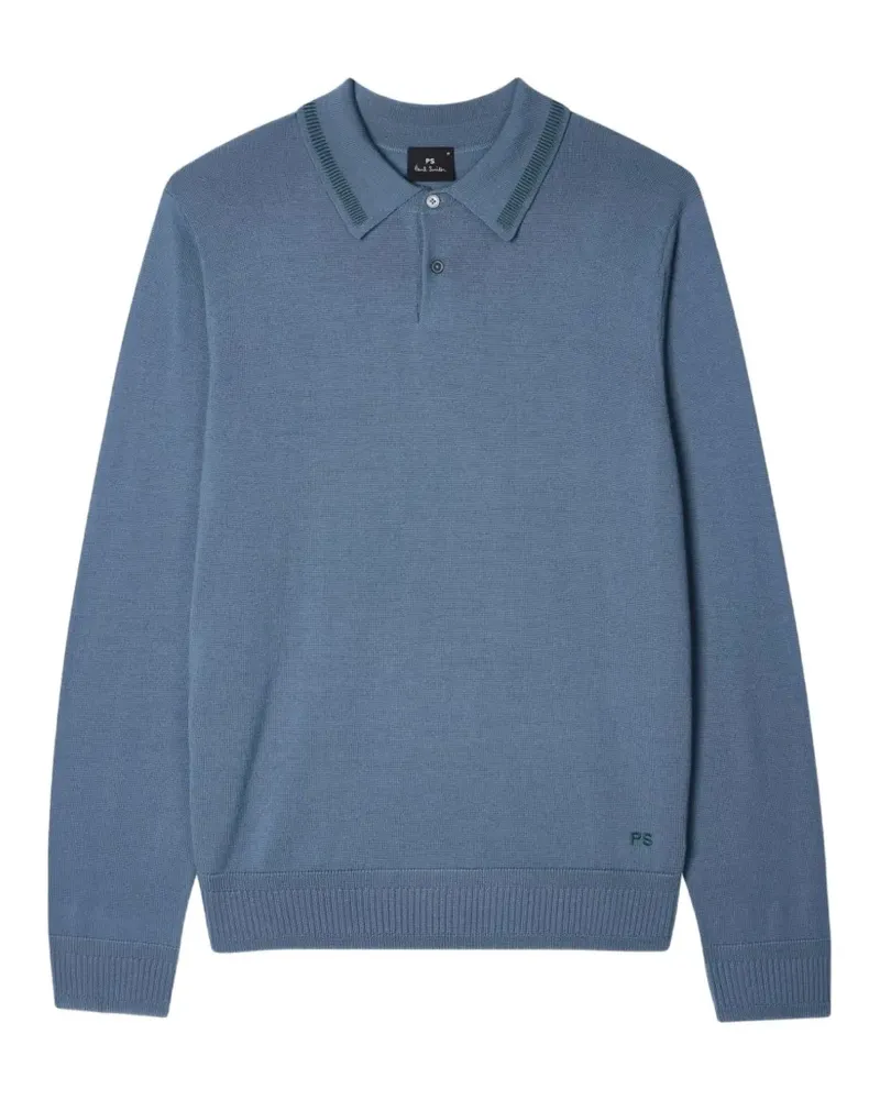 Paul Smith Poloshirt mit Logo - Blau Blau