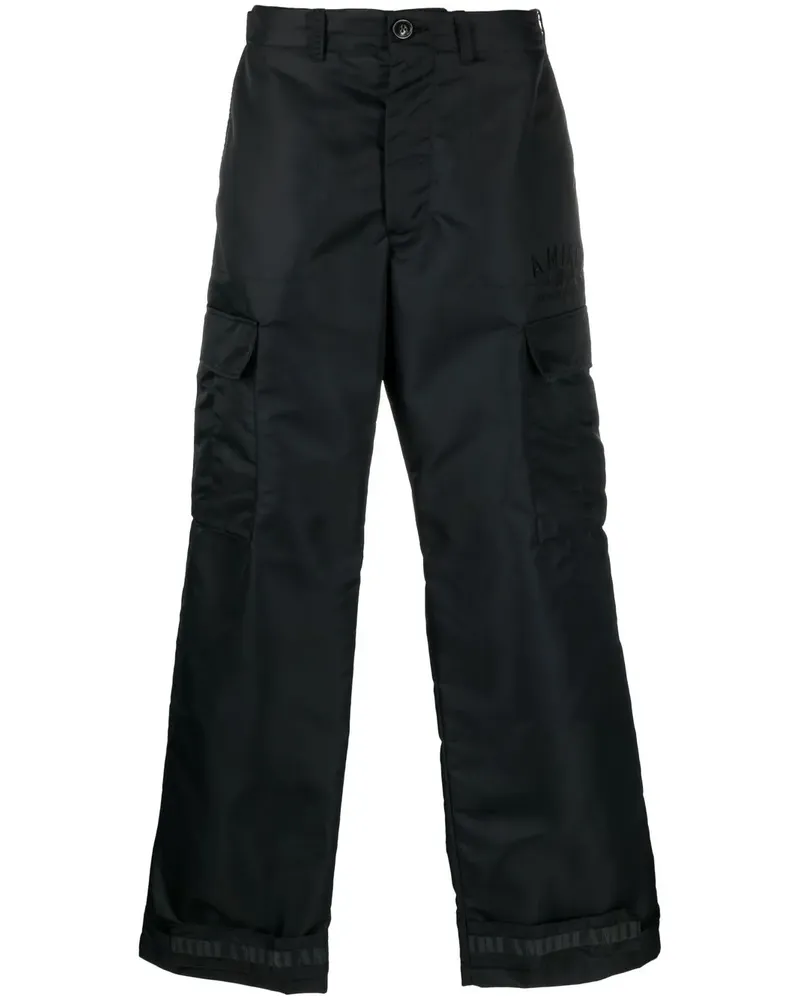 Amiri Cargohose mit weitem Bein - Schwarz Schwarz