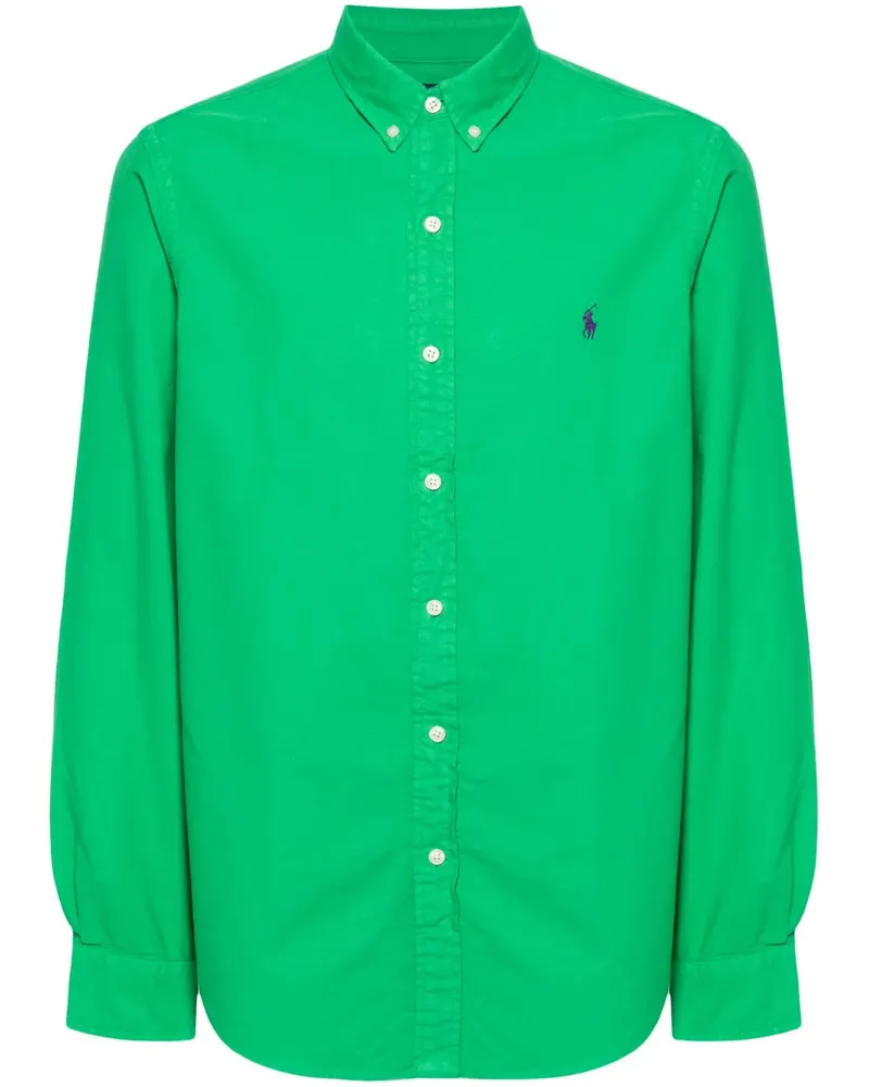 Ralph Lauren Button-down-Hemd mit Polo Pony - Grün Grün