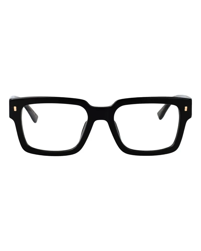 Dsquared2 Brille mit eckigem Gestell - Schwarz Schwarz