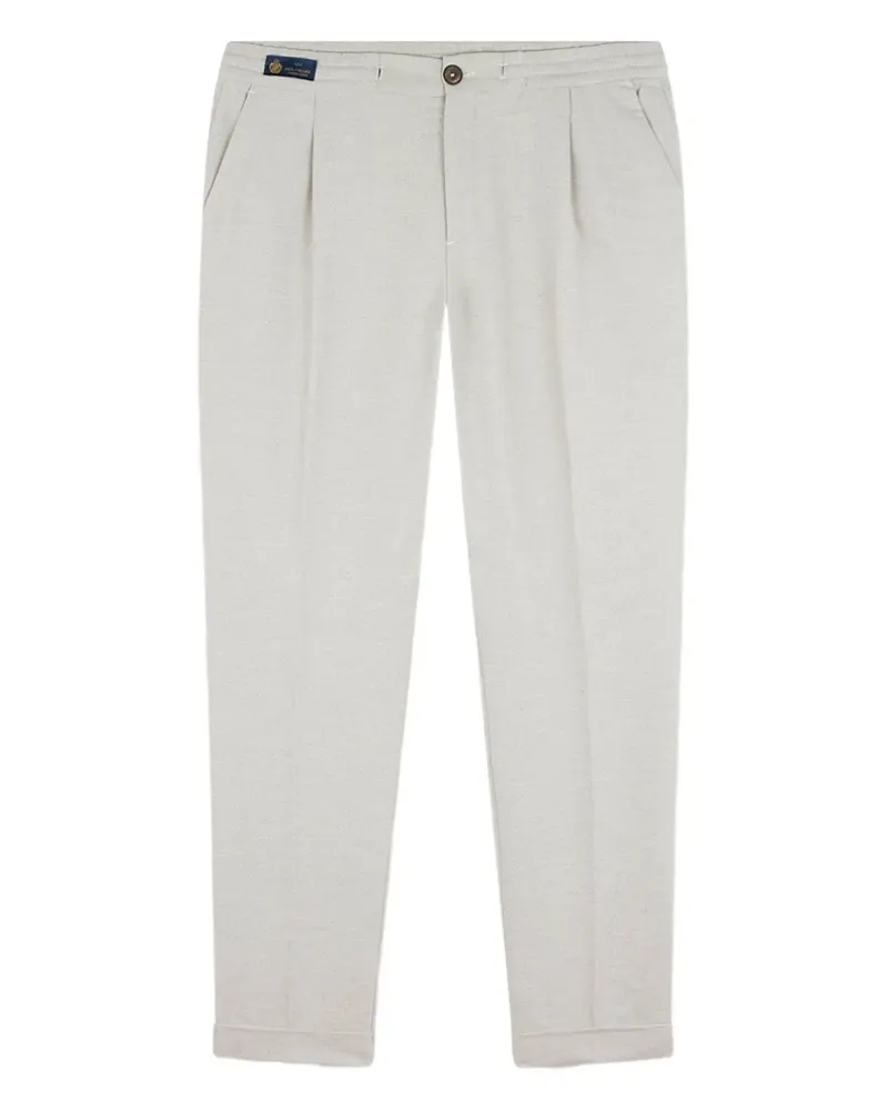 Paul & Shark pleated cotton trousers - Weiß Weiß