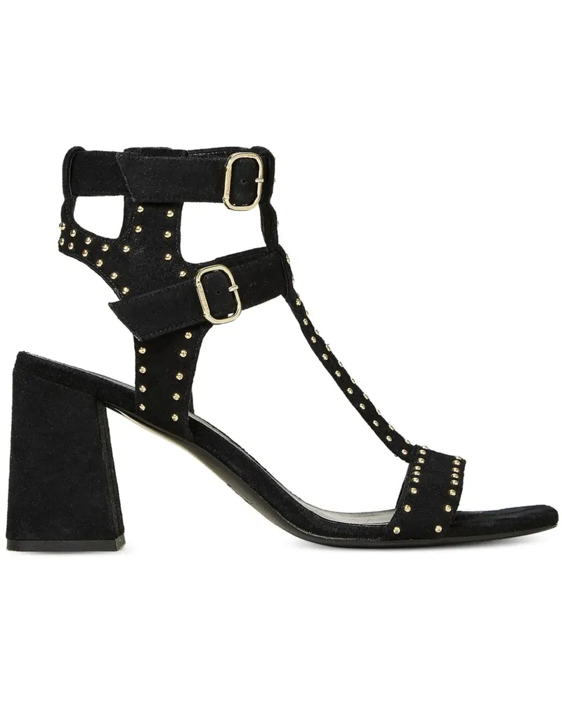 Twin-Set Sandalen mit Blockabsatz mit Nieten - Schwarz Schwarz