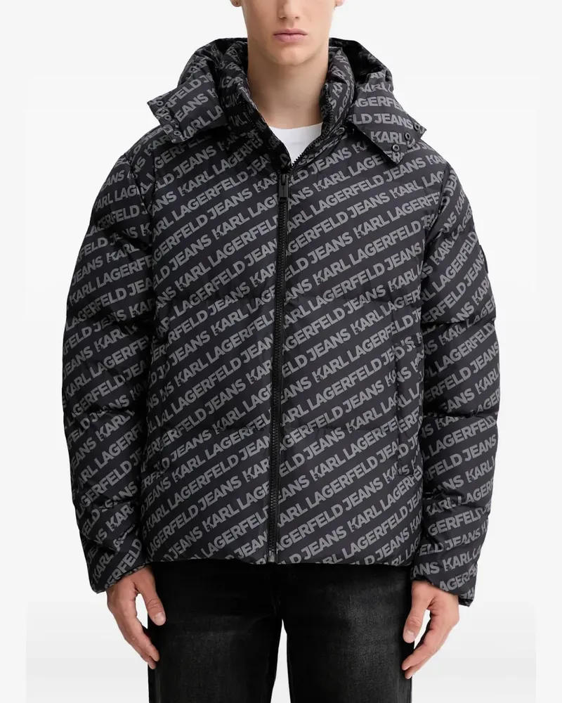 Karl Lagerfeld logo-padded jacket - Schwarz Schwarz