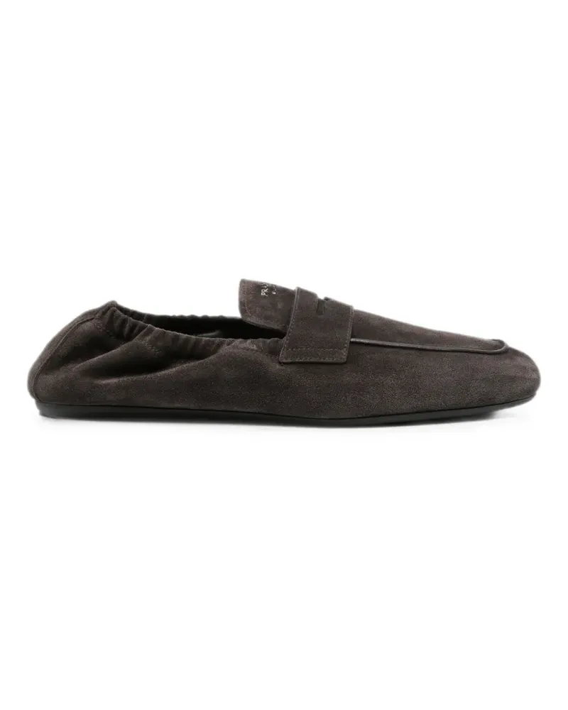 Prada suede penny loafers - Braun Braun